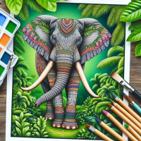 ek acchi si photo banaa kar do hathi ki